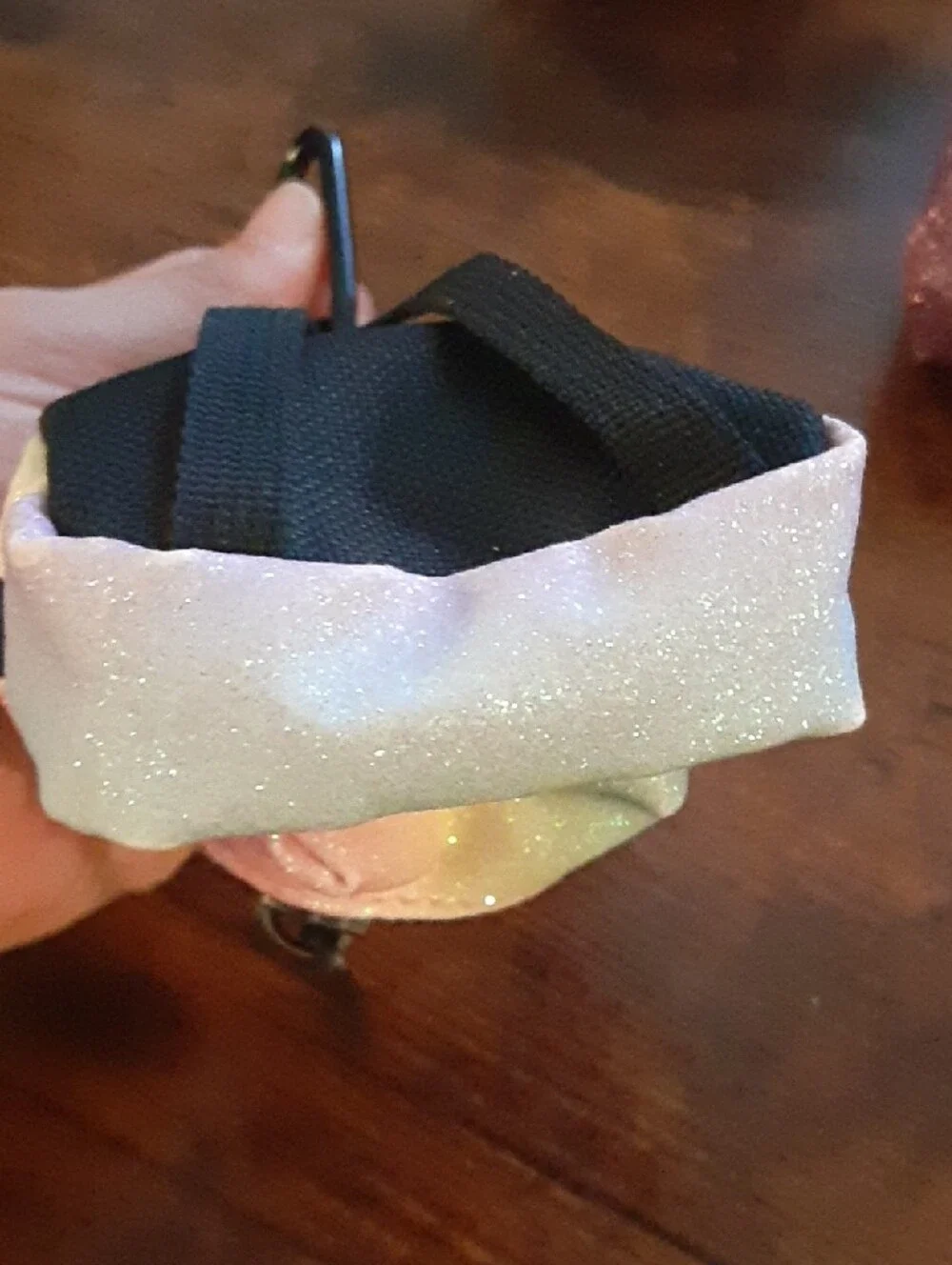 Sparkly Mini Backpack Keychain